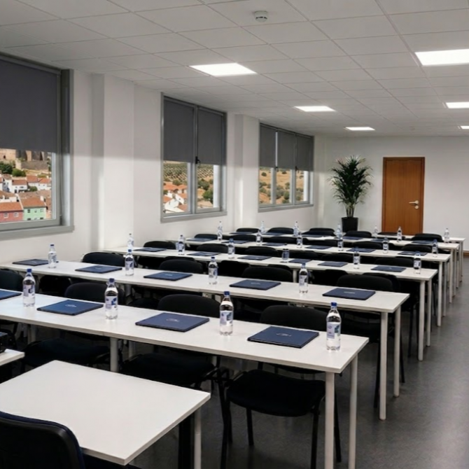 Sala de forma��o e eventos no Edif�cio Galinha