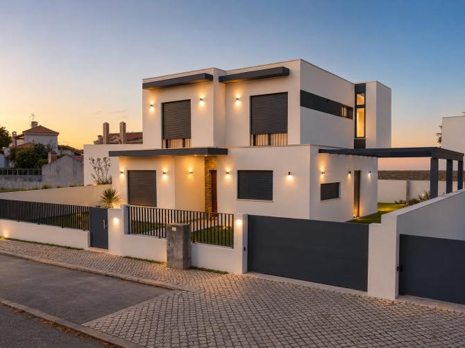 Moradia unifamiliar constru�da no Lote 6 da Urbaniza��o do Cerejal, em Torres Novas